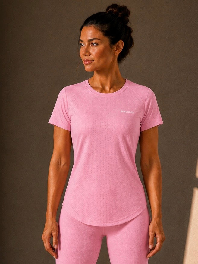Blusa Fitness Esportiva Premium Dry Fit Micro Furinhos Samara Beachers