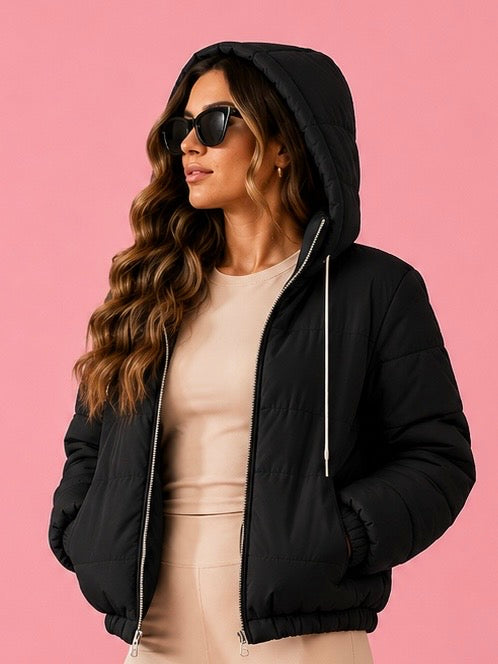 Jaqueta Corta Vento Puffer Forrada Kiara Beachers