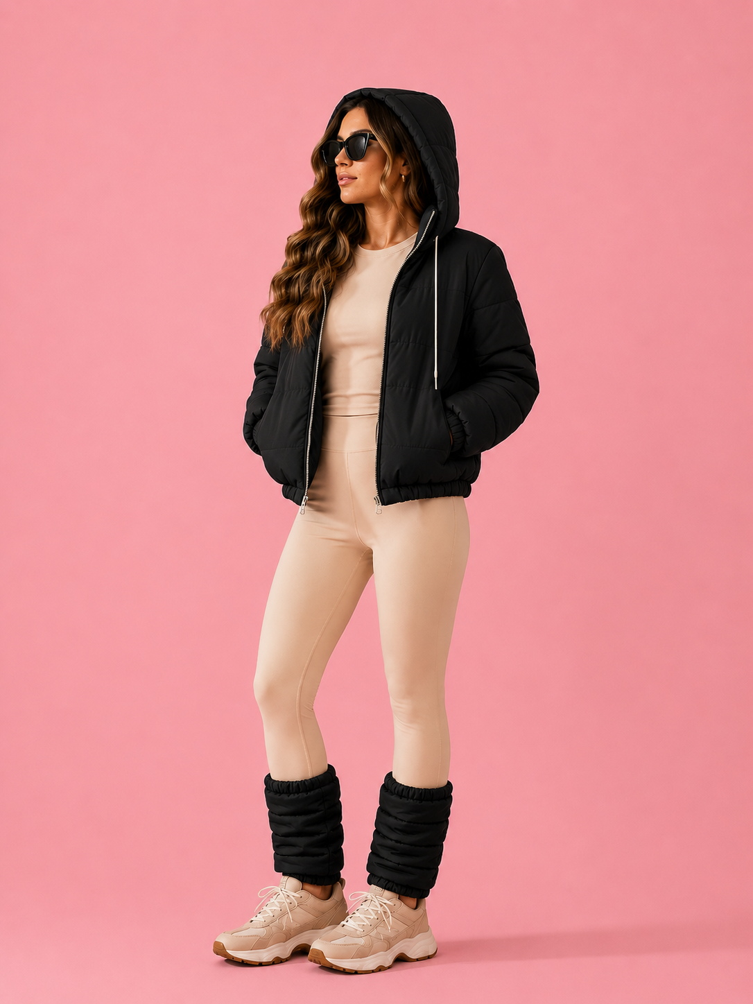 BEACHERS Kiara Lined Windbreaker Jacket and Leggings Kit