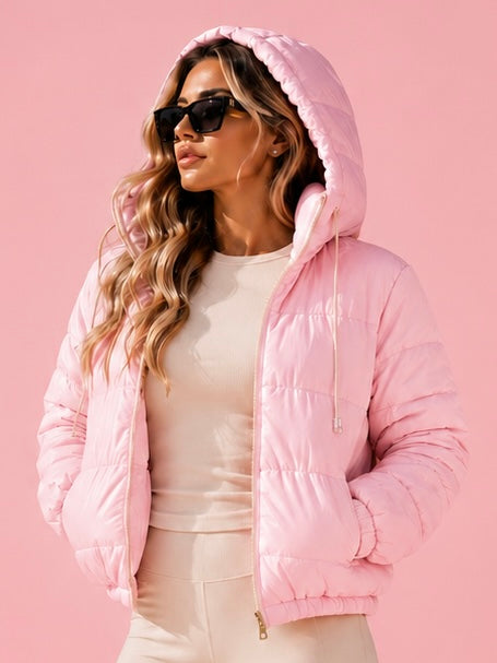 Jaqueta Corta Vento Puffer Forrada Kiara Beachers