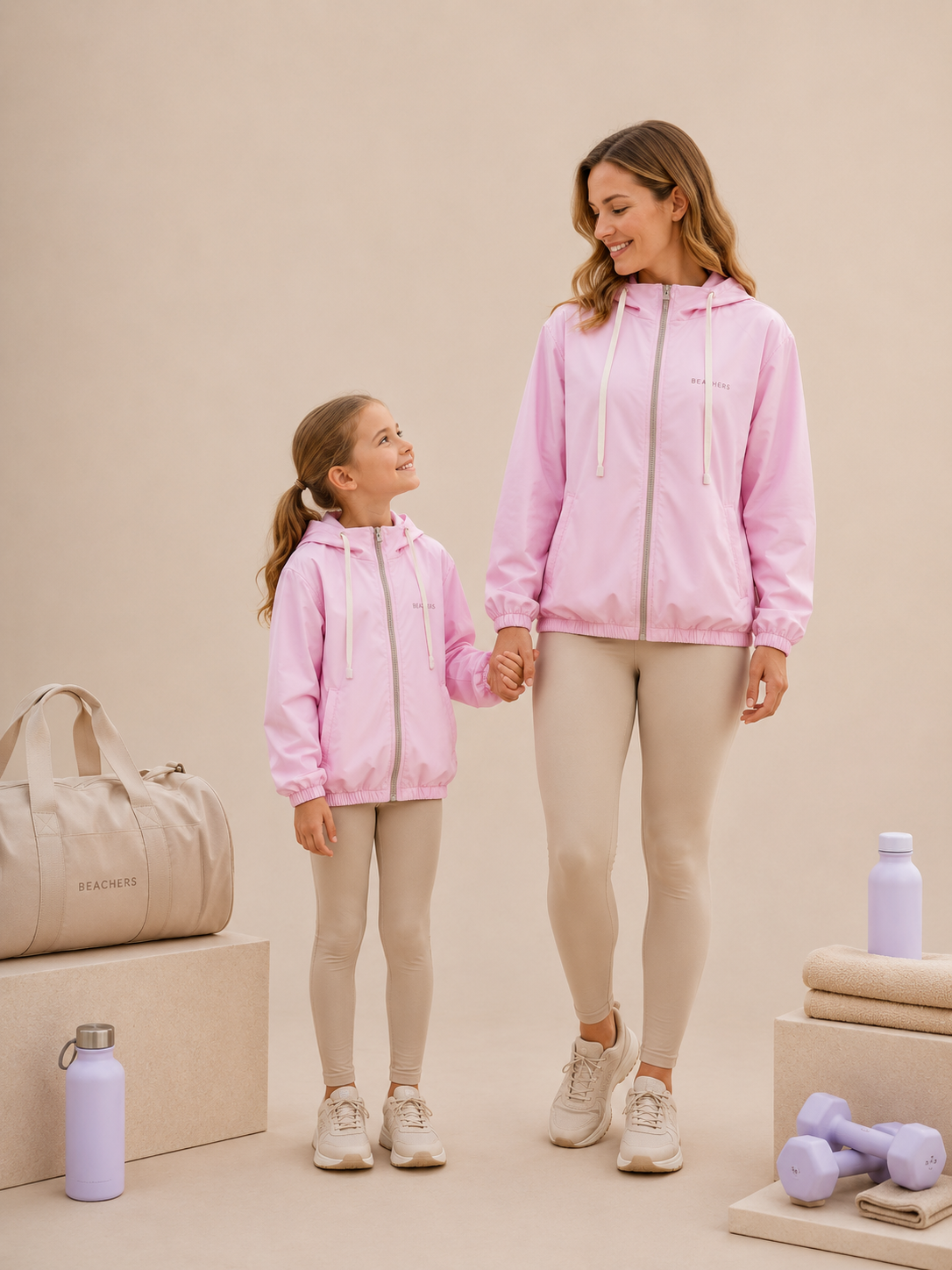 Kit Jaqueta Mãe e Filha Capuz Rafaela Mãe e Filha BEACHERS