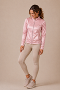 Casaqueto Casaco Rose Perolado Old Money Beachers