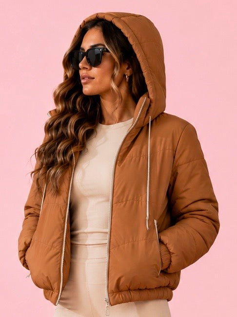 Jaqueta Corta Vento Puffer Forrada Kiara Beachers