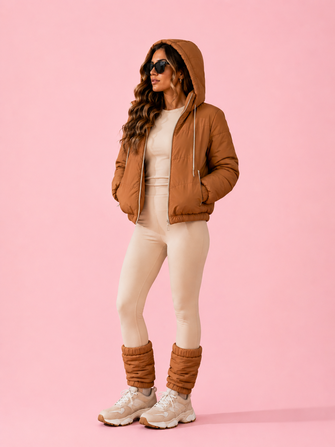Kiara Jacket and Windbreaker Puffer Lined Leggings BEACHERS Kit
