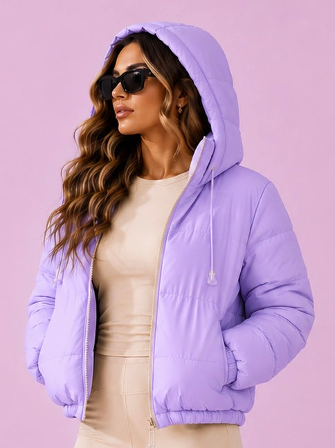 Jaqueta Corta Vento Puffer Forrada Kiara Beachers