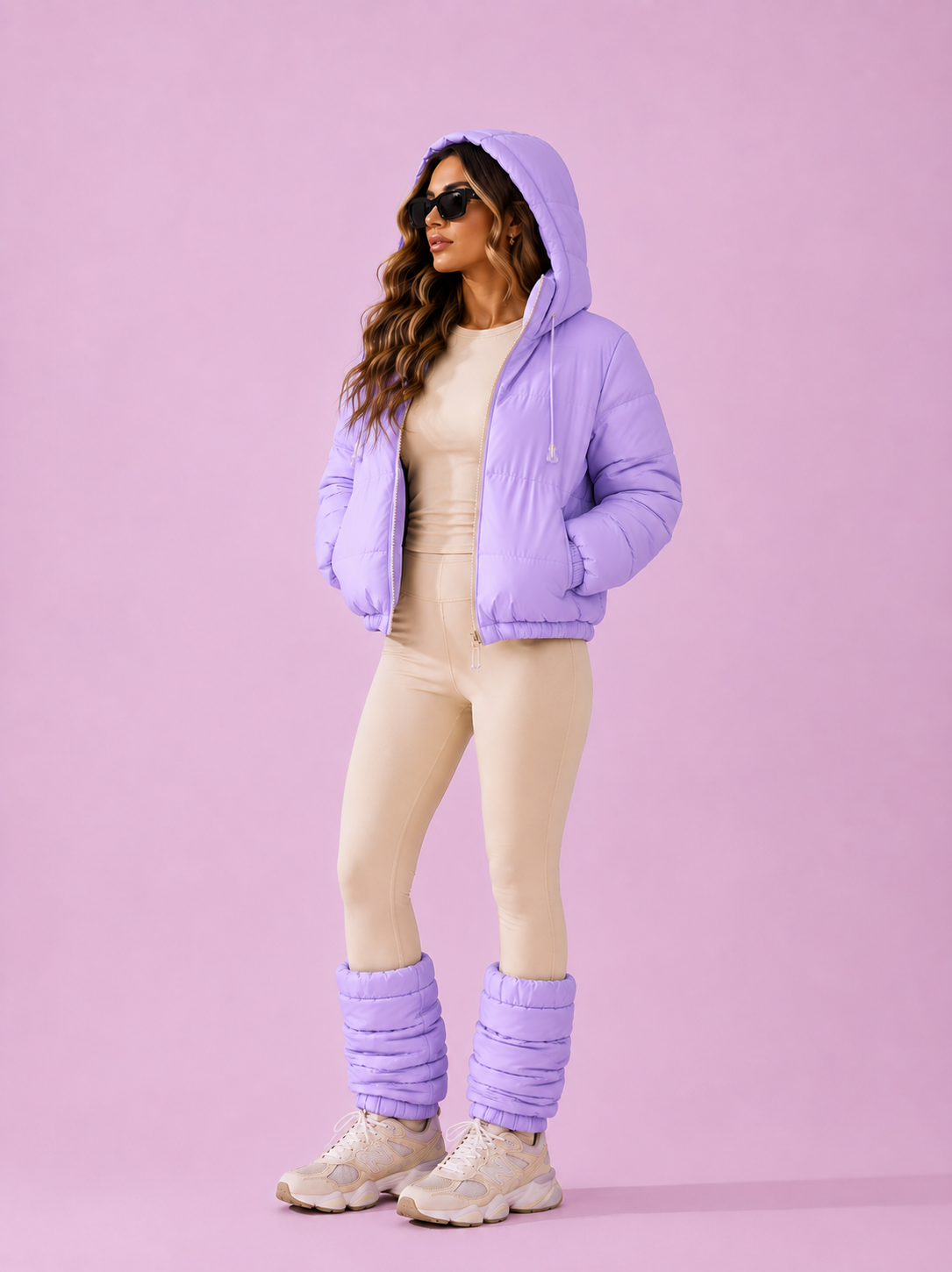 Kiara Jacket and Windbreaker Puffer Lined Leggings BEACHERS Kit