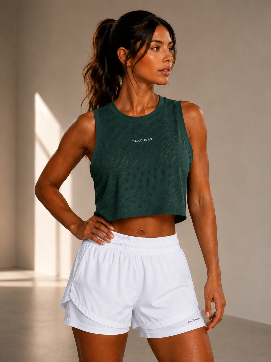 Blusa Cropped Fitness Esportiva Over Dry Fit Micro Furinhos Joana Beachers