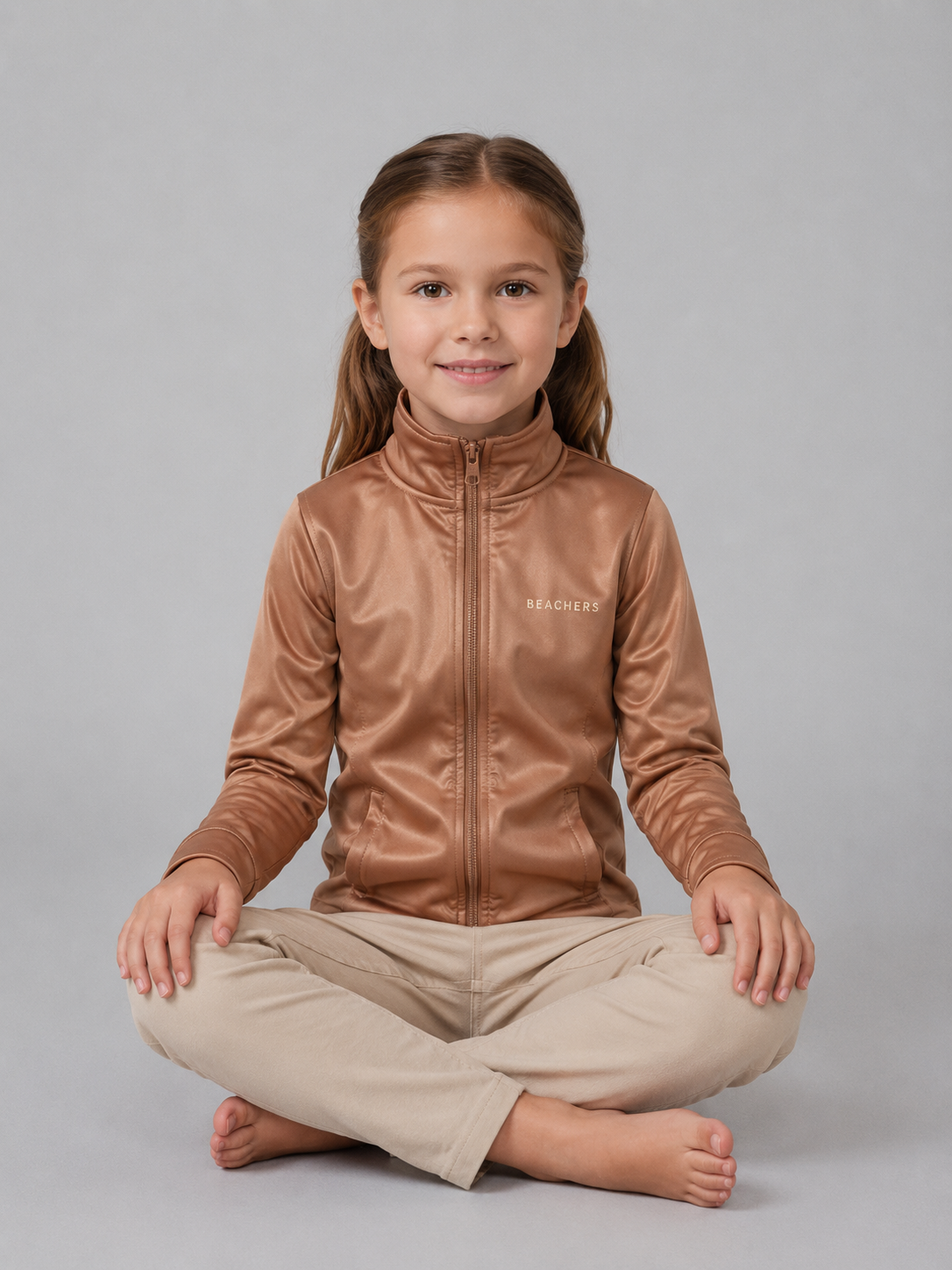 Casaqueto Casaco Infantil Rose Perolado Old Money Beachers