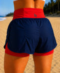 Bermuda Short Active Virgínia com Bolso Zíper no Cós Atrás - Cós Colorido
