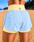 Bermuda Short Active Virgínia com Bolso Zíper no Cós Atrás - Cós Colorido