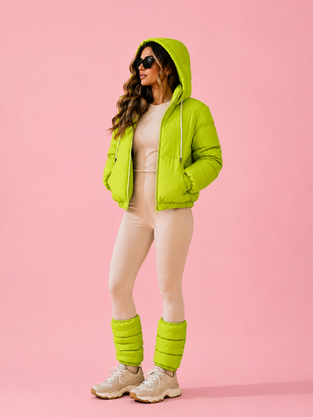 Kiara Jacket and Windbreaker Puffer Lined Leggings BEACHERS Kit