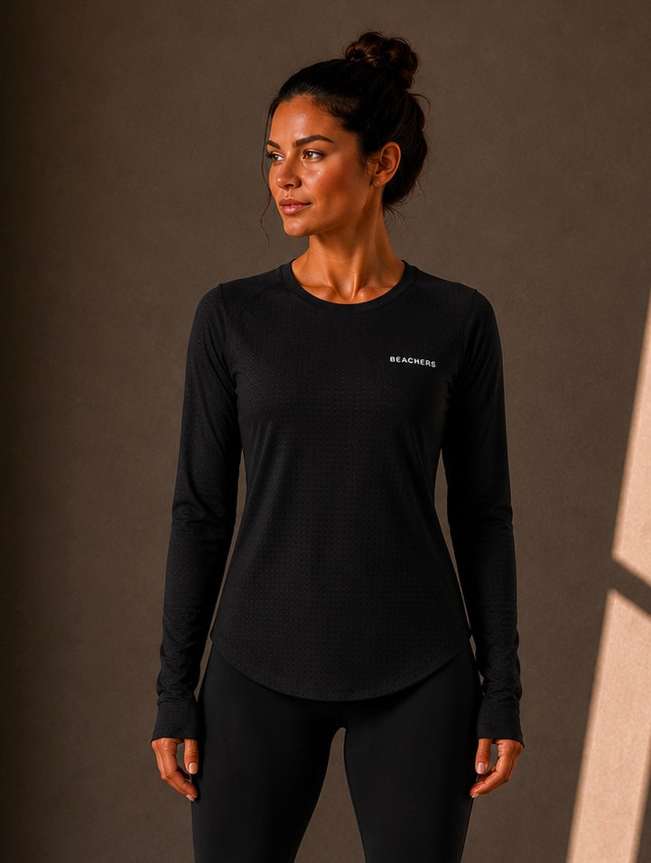 Blusa Fitness Esportiva Premium Dry Fit Micro Furinhos Samara Beachers