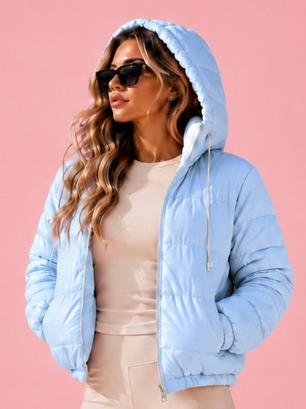 Jaqueta Corta Vento Puffer Forrada Kiara Beachers