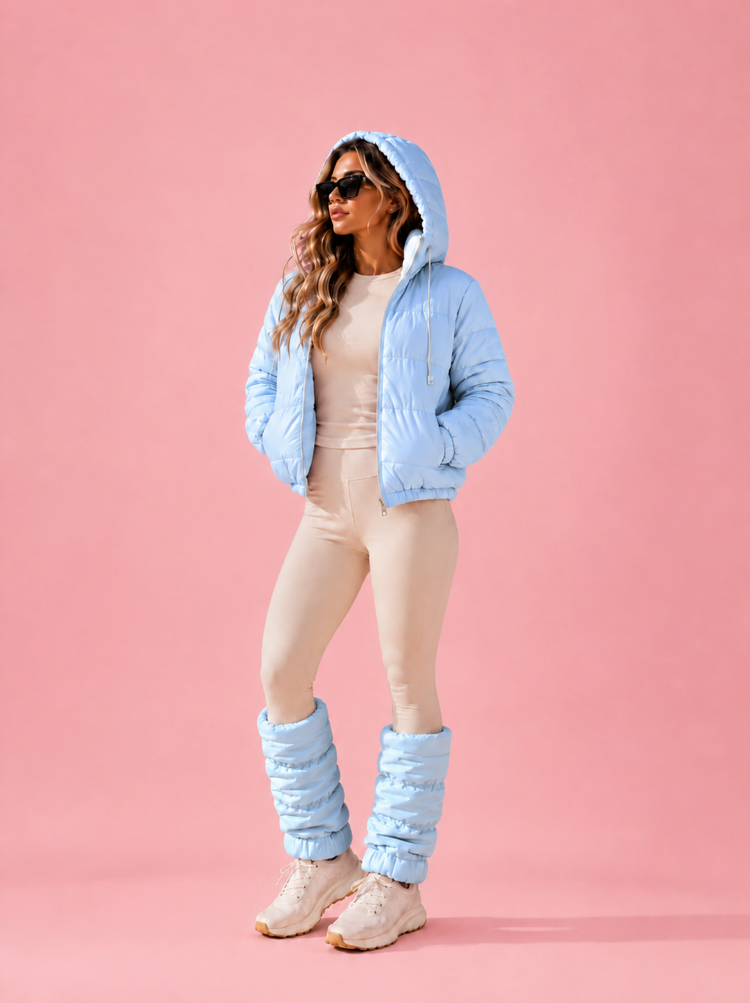 Kiara Jacket and Windbreaker Puffer Lined Leggings BEACHERS Kit