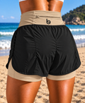Bermuda Short Active Virgínia com Bolso Zíper no Cós Atrás - Cós Colorido