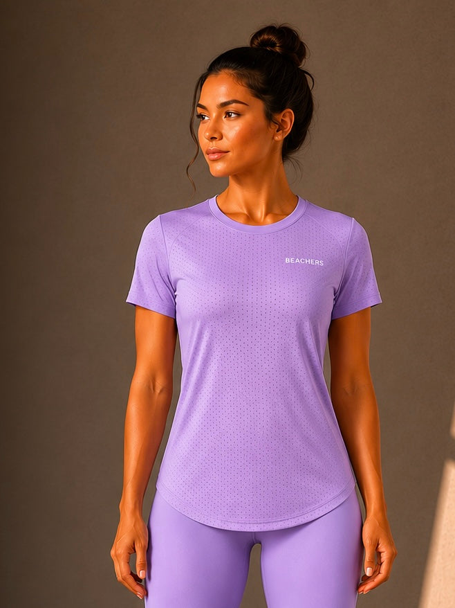 Blusa Fitness Esportiva Premium Dry Fit Micro Furinhos Samara Beachers