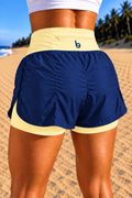 Bermuda Short Active Virgínia com Bolso Zíper no Cós Atrás - Cós Colorido