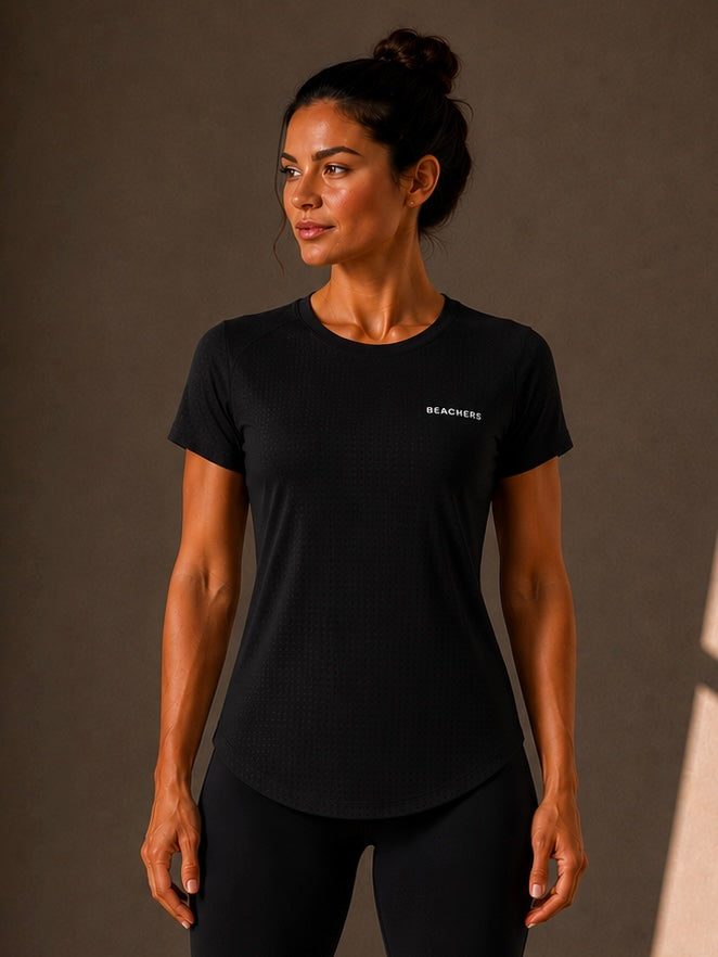 Blusa Fitness Esportiva Premium Dry Fit Micro Furinhos Samara Beachers