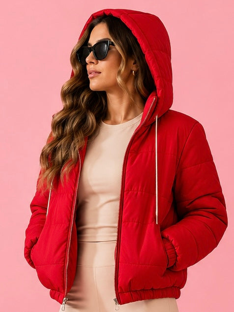 Jaqueta Corta Vento Puffer Forrada Kiara Beachers