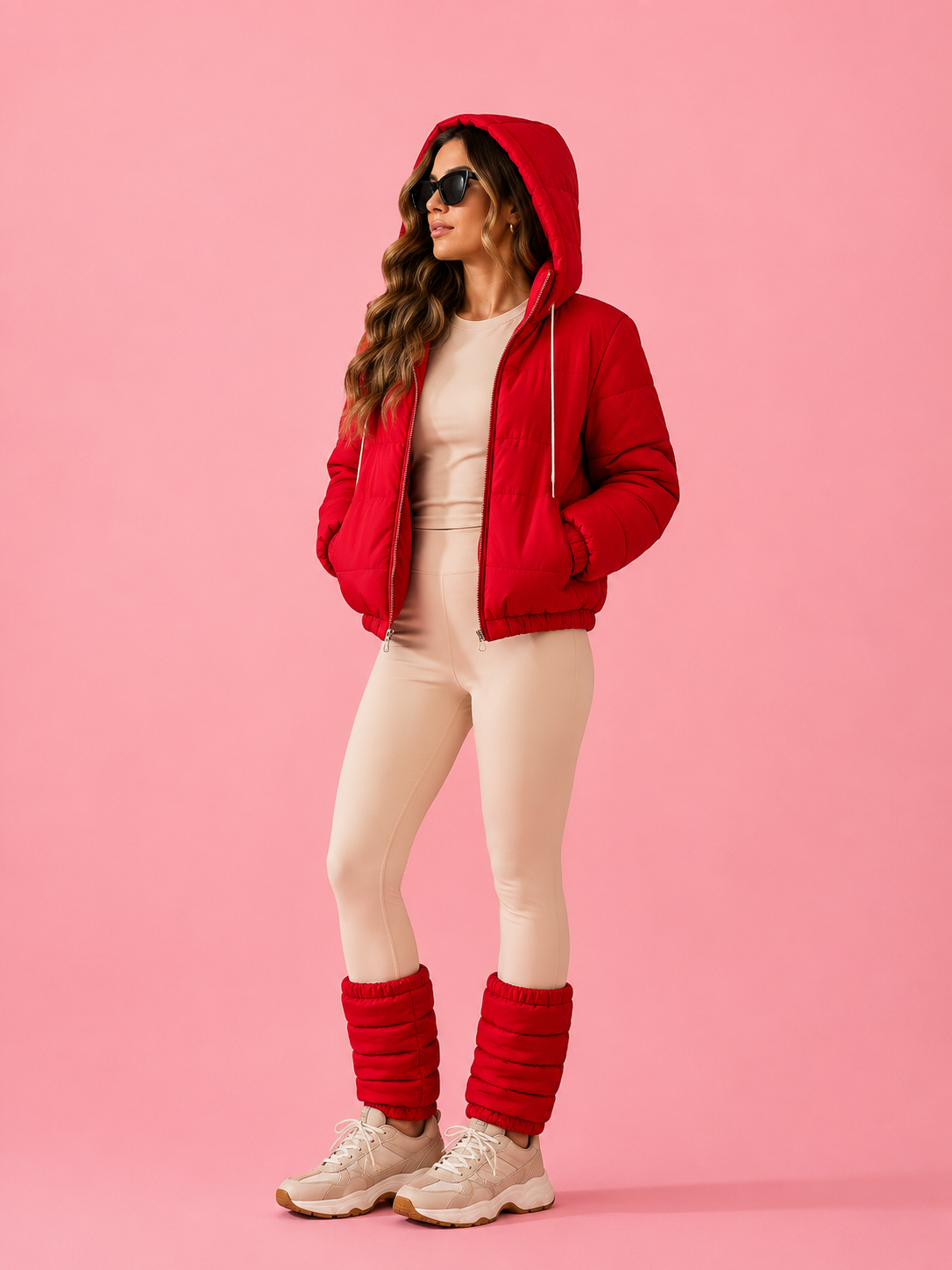 Kiara Jacket and Windbreaker Puffer Lined Leggings BEACHERS Kit