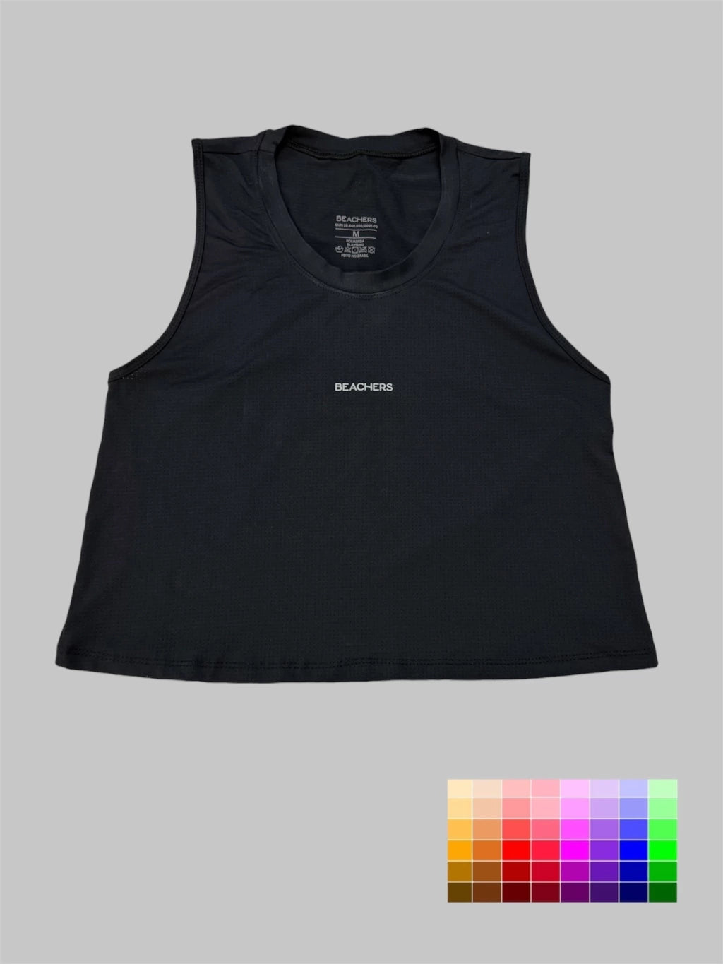 Blusa Cropped Fitness Esportiva Over Dry Fit Micro Furinhos Joana Beachers