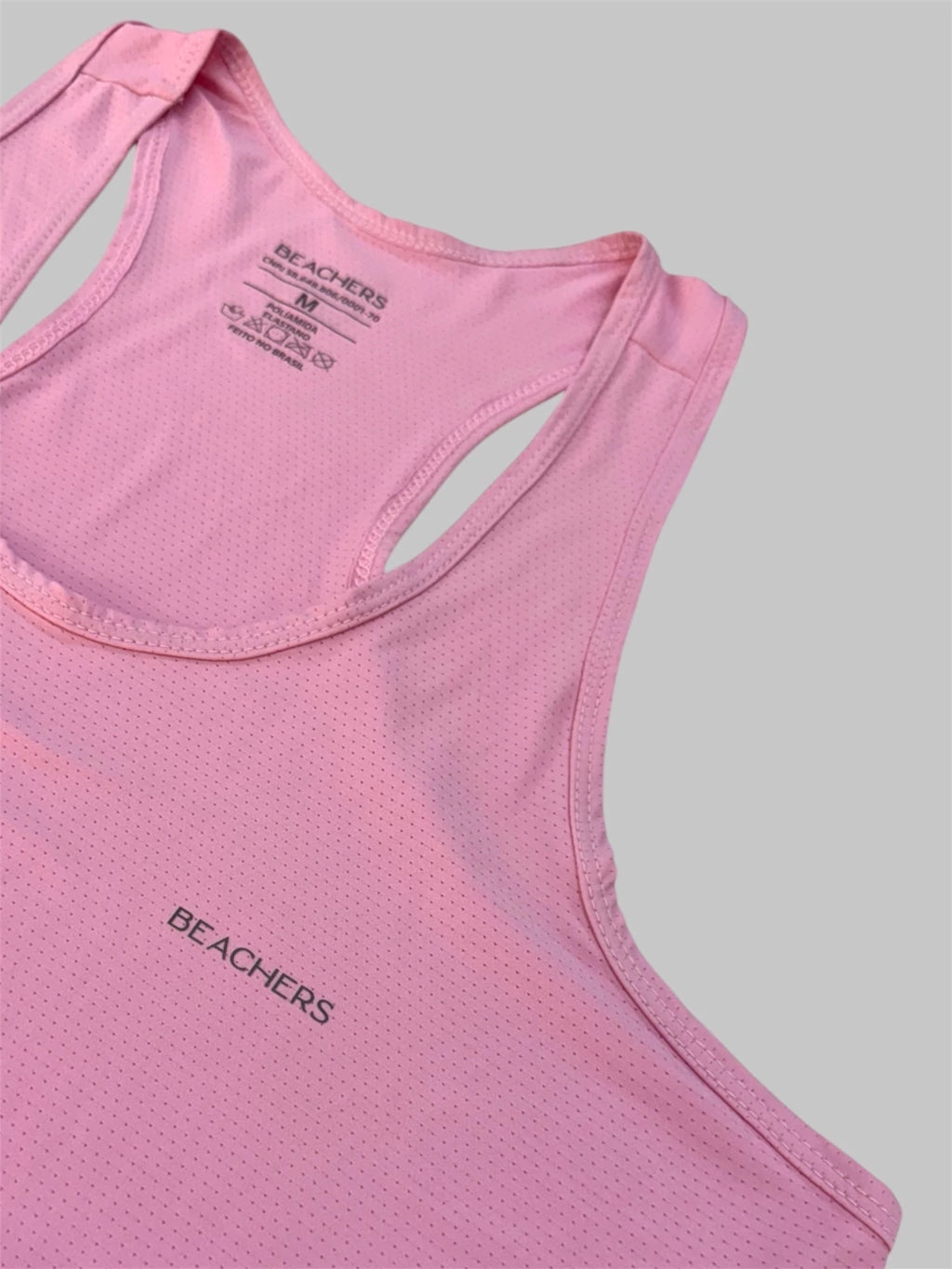Blusa Regata Fitness Esportiva  Dry Fit Micro Furinhos Glória Beachers