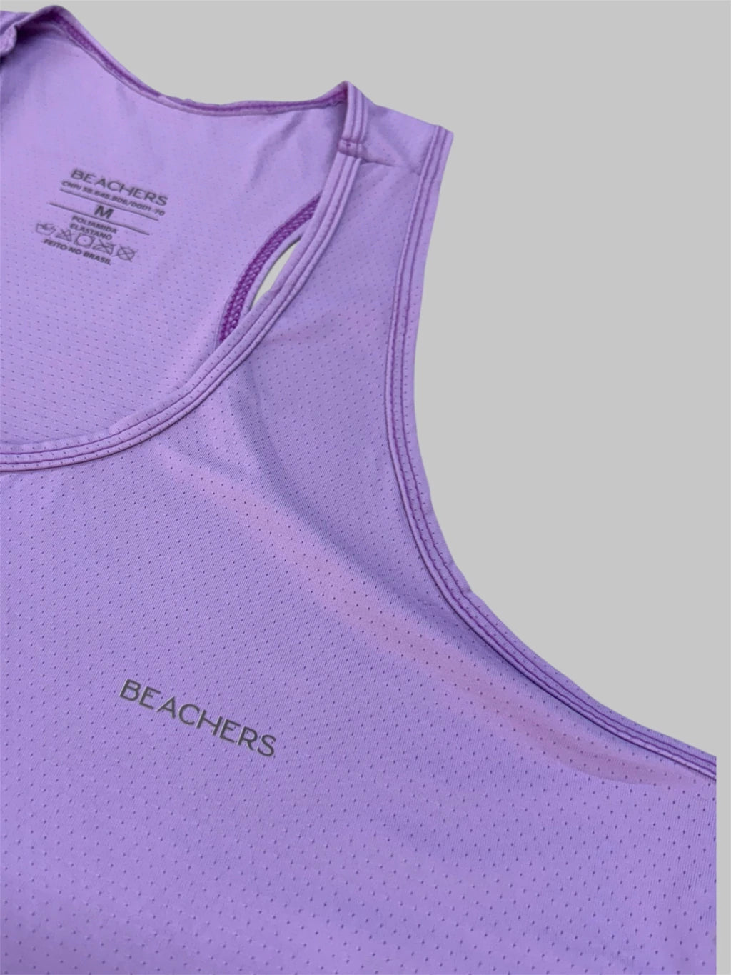 Blusa Regata Fitness Esportiva  Dry Fit Micro Furinhos Glória Beachers