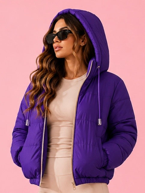 Jaqueta Corta Vento Puffer Forrada Kiara Beachers