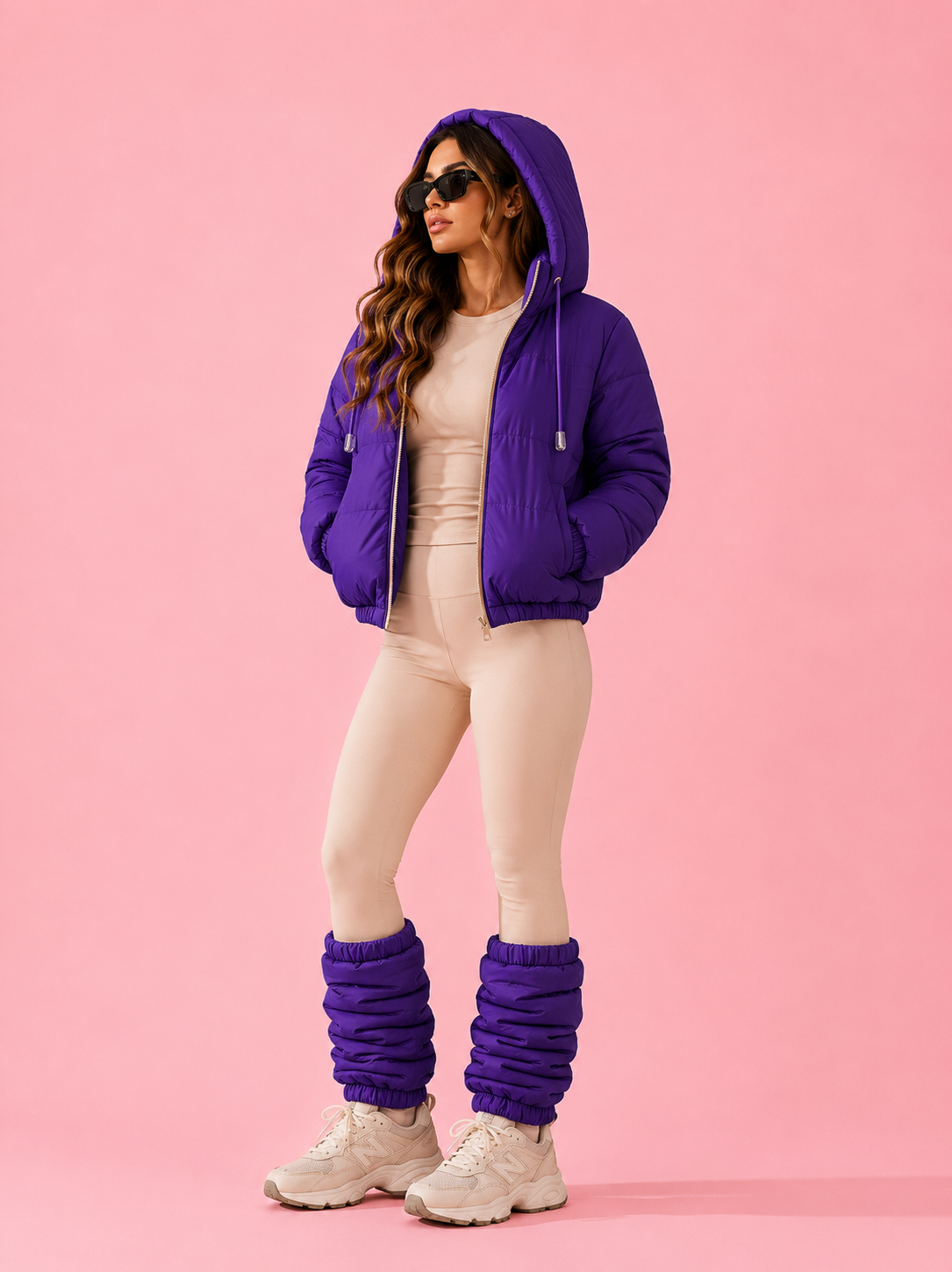Kiara Jacket and Windbreaker Puffer Lined Leggings BEACHERS Kit