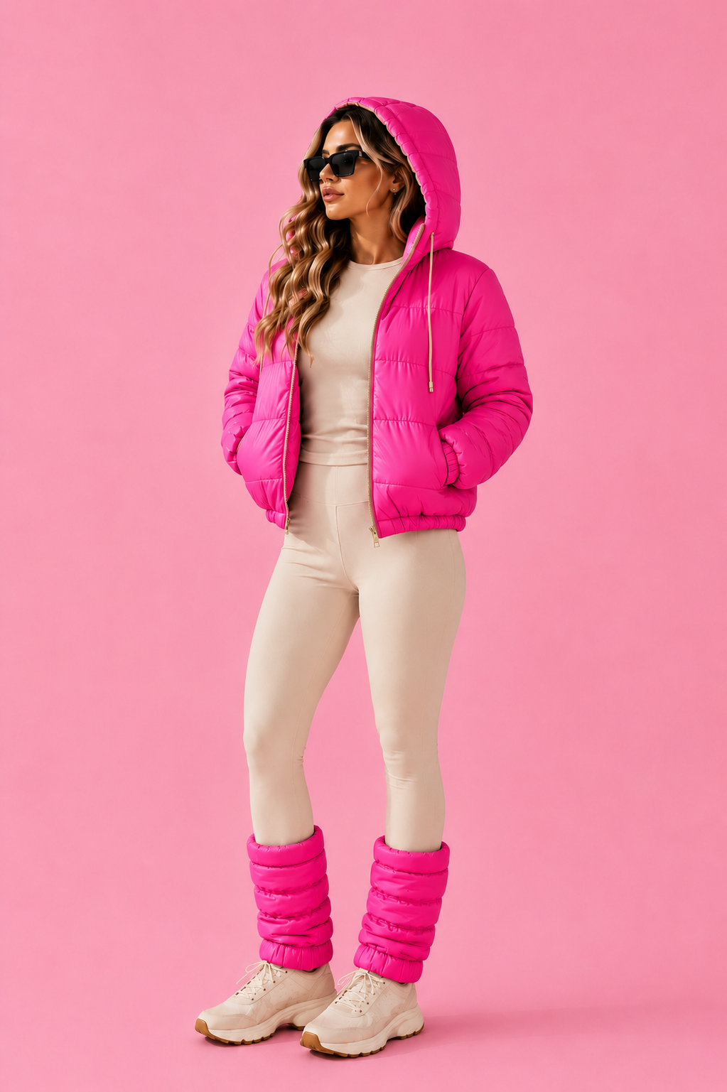 Kiara Jacket and Windbreaker Puffer Lined Leggings BEACHERS Kit