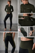 Conjunto Casaco com Punho e Legging Pézinho Dalila BEACHERS