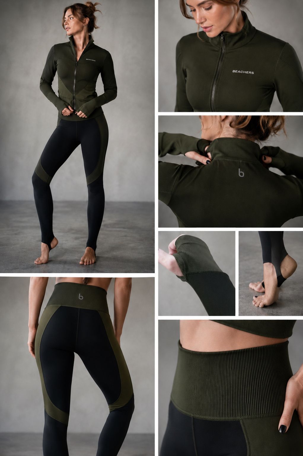 Conjunto Casaco com Punho e Legging Pézinho Dalila BEACHERS