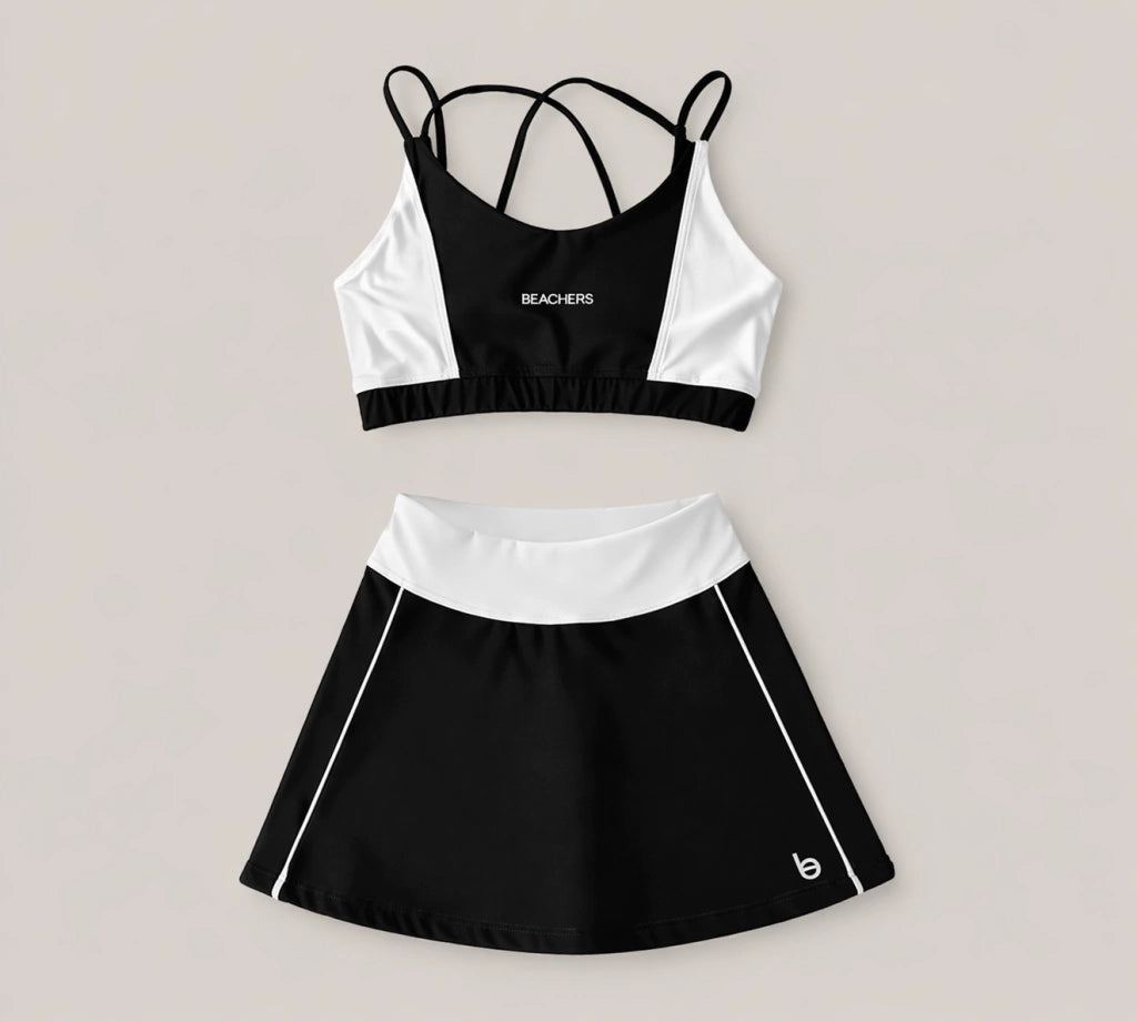Conjunto Saia Cristina e Top Isabela Active Beachers