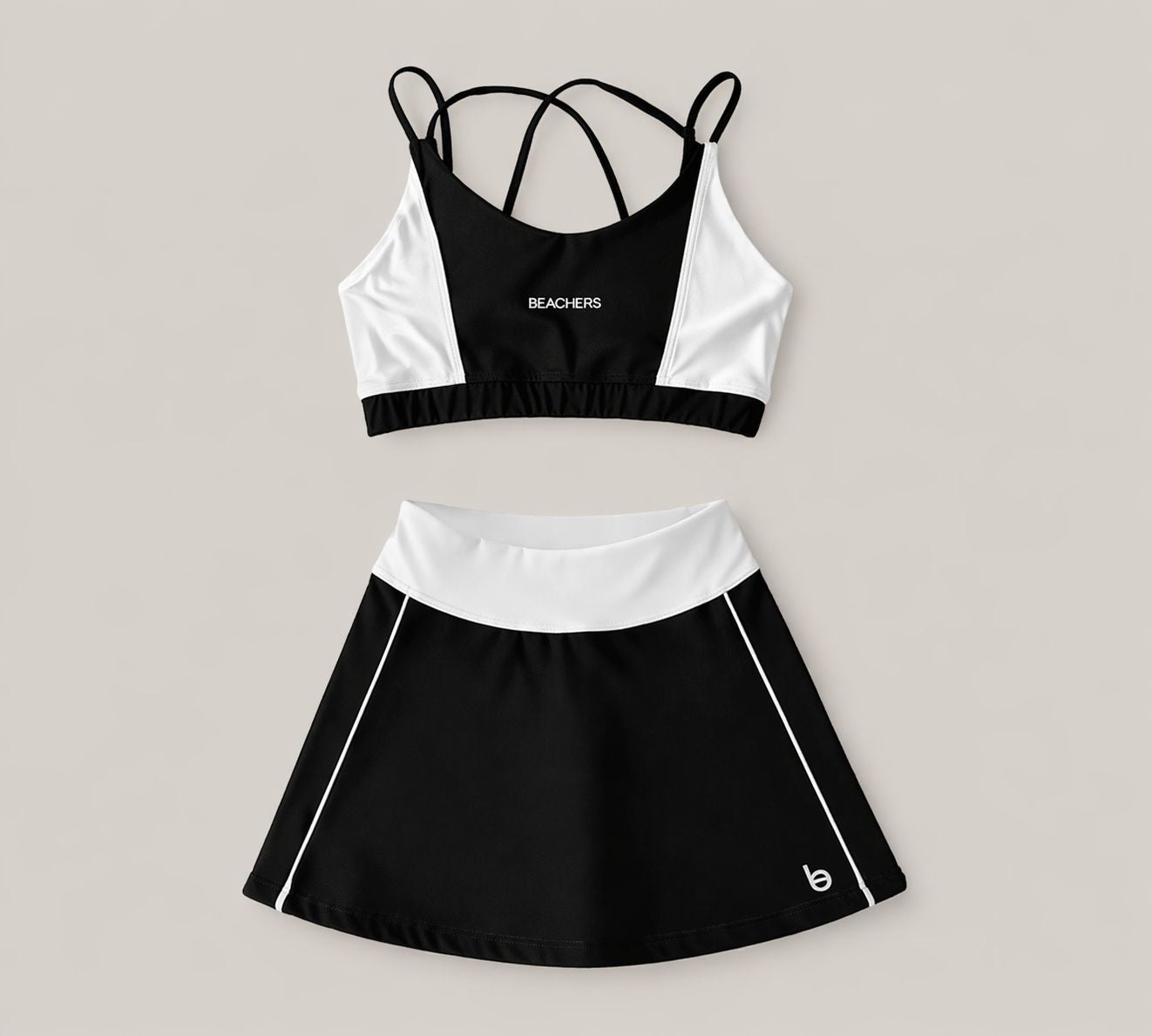 Conjunto Saia Cristina e Top Isabela Active Beachers