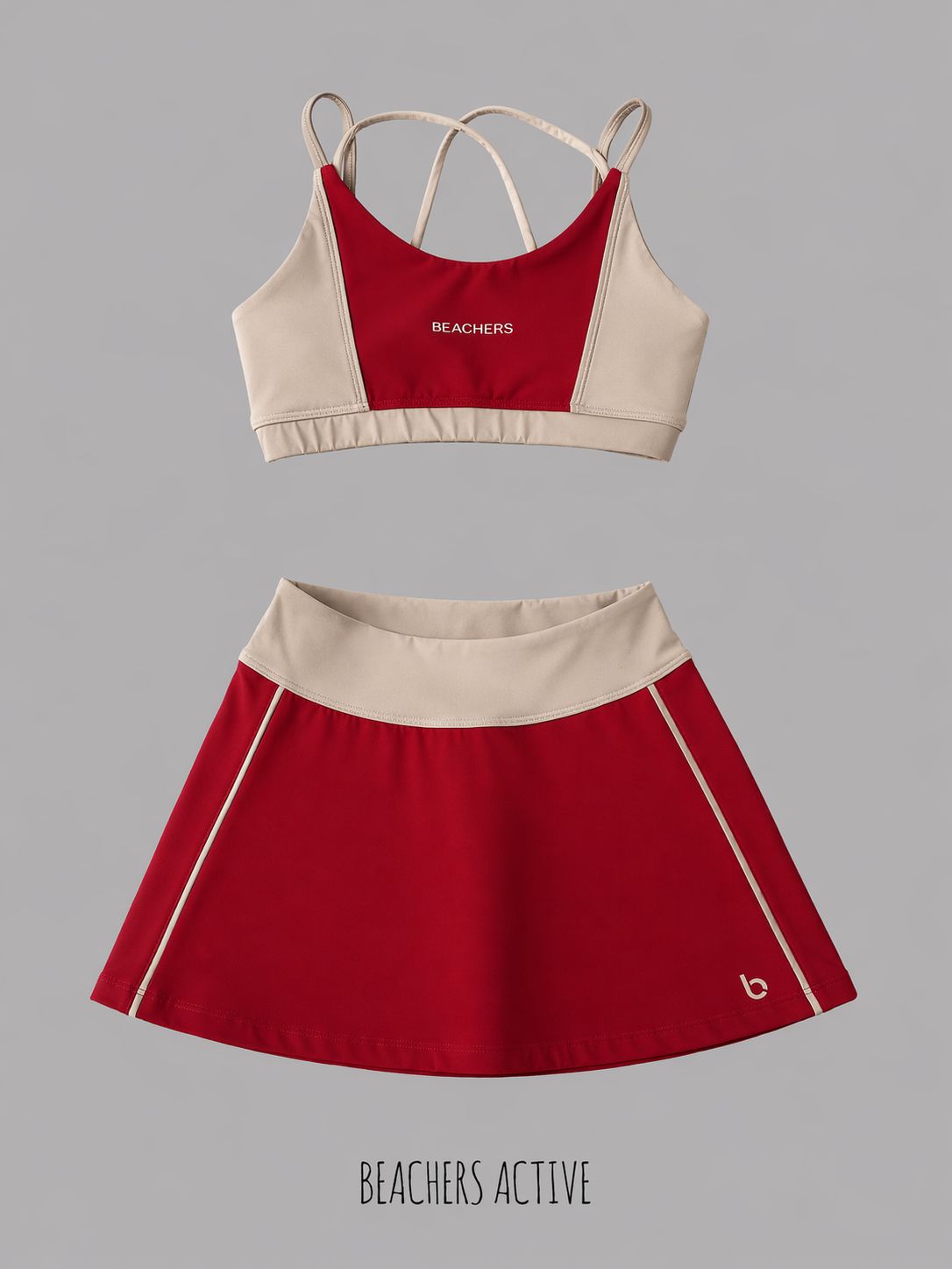 Conjunto Saia Cristina e Top Isabela Active Beachers