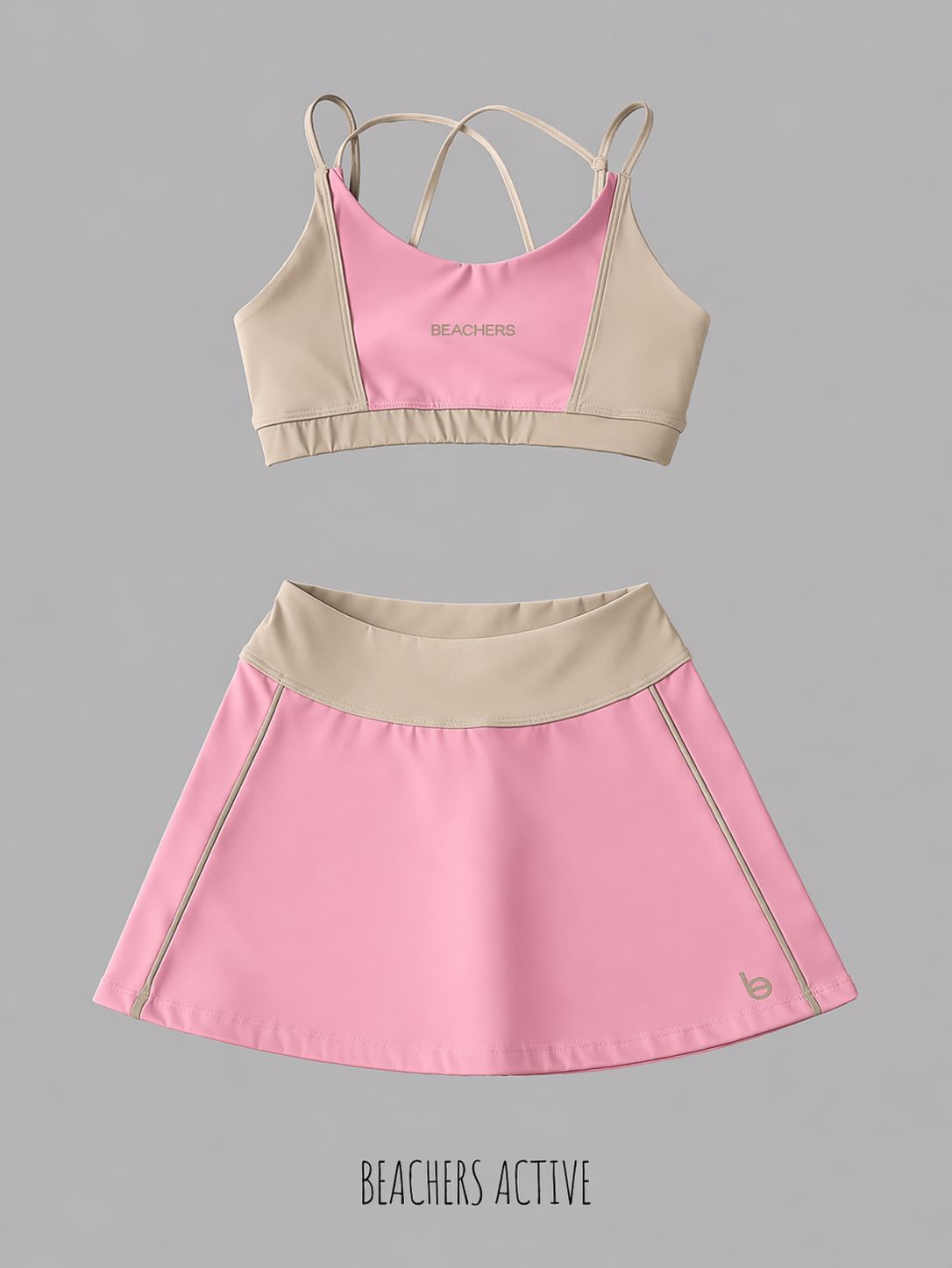 Conjunto Saia Cristina e Top Isabela Active Beachers