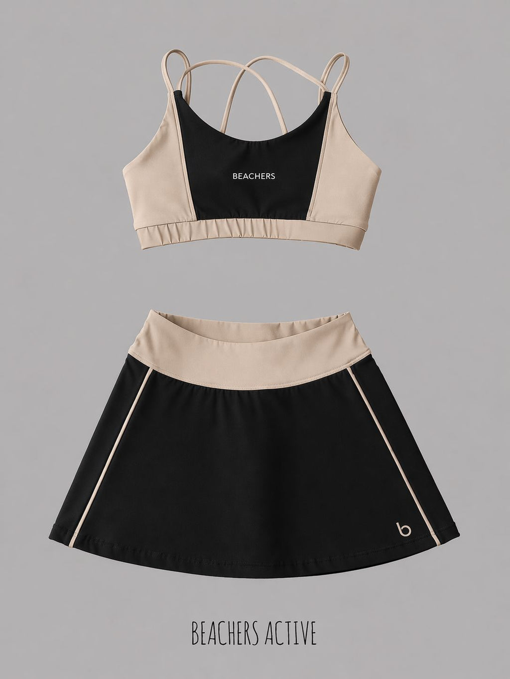 Conjunto Saia Cristina e Top Isabela Active Beachers