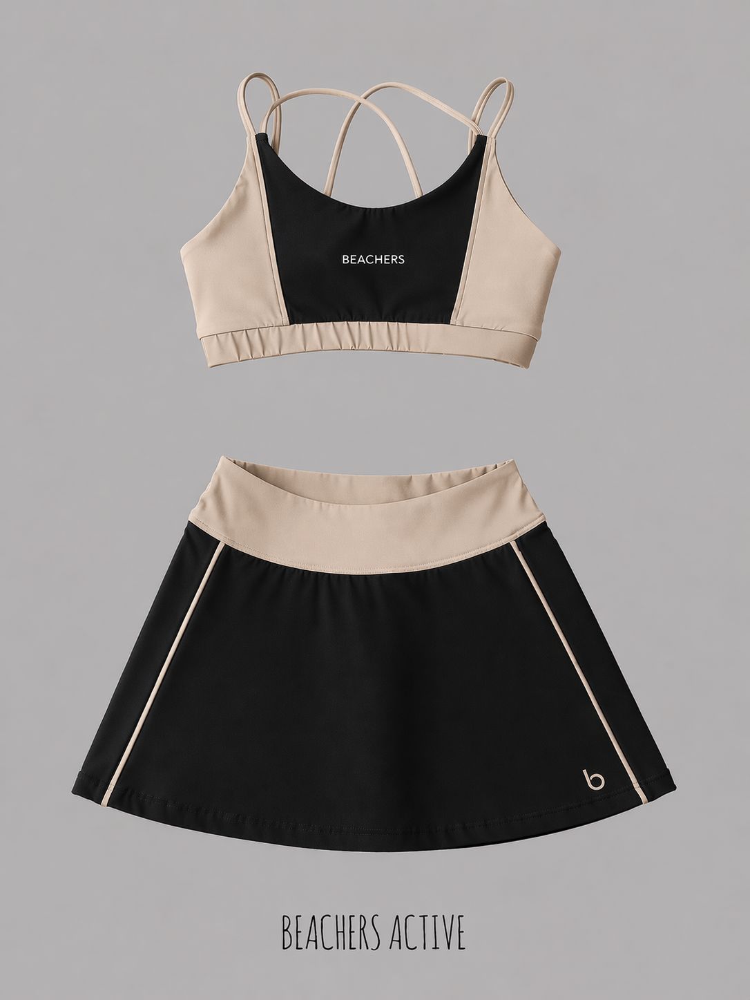 Conjunto Saia Cristina e Top Isabela Active Beachers