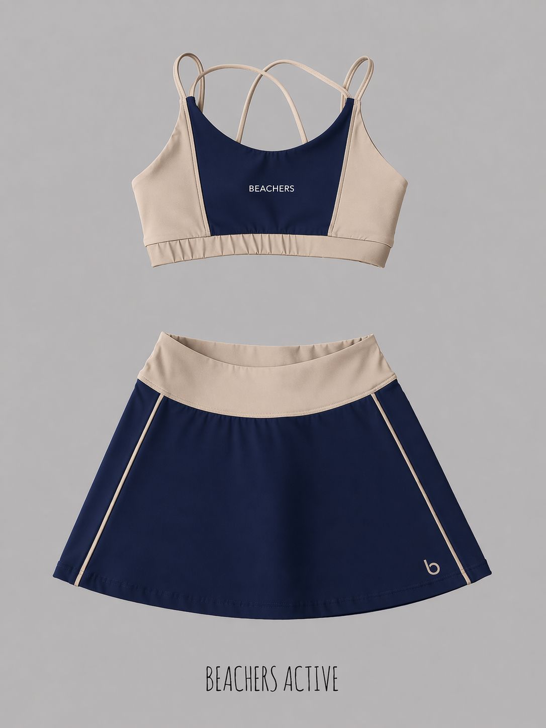Conjunto Saia Cristina e Top Isabela Active Beachers