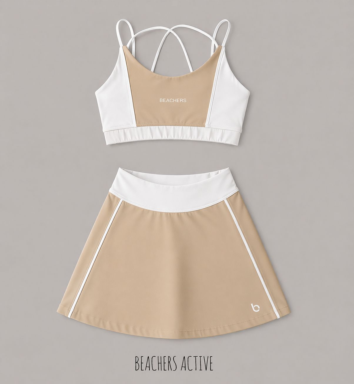 Conjunto Saia Cristina e Top Isabela Active Beachers