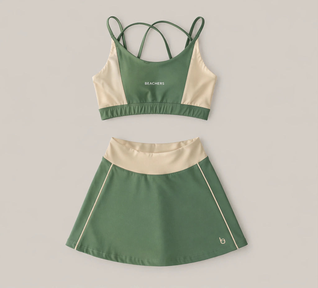 Conjunto Saia Cristina e Top Isabela Active Beachers