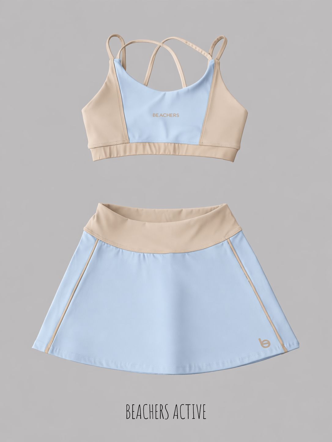 Conjunto Saia Cristina e Top Isabela Active Beachers