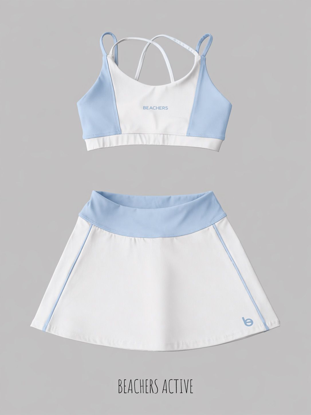 Conjunto Saia Cristina e Top Isabela Active Beachers