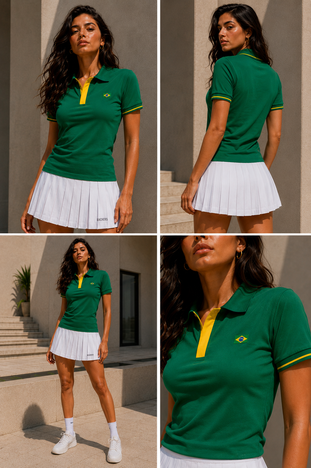 Polo Malha Brasil Beachers