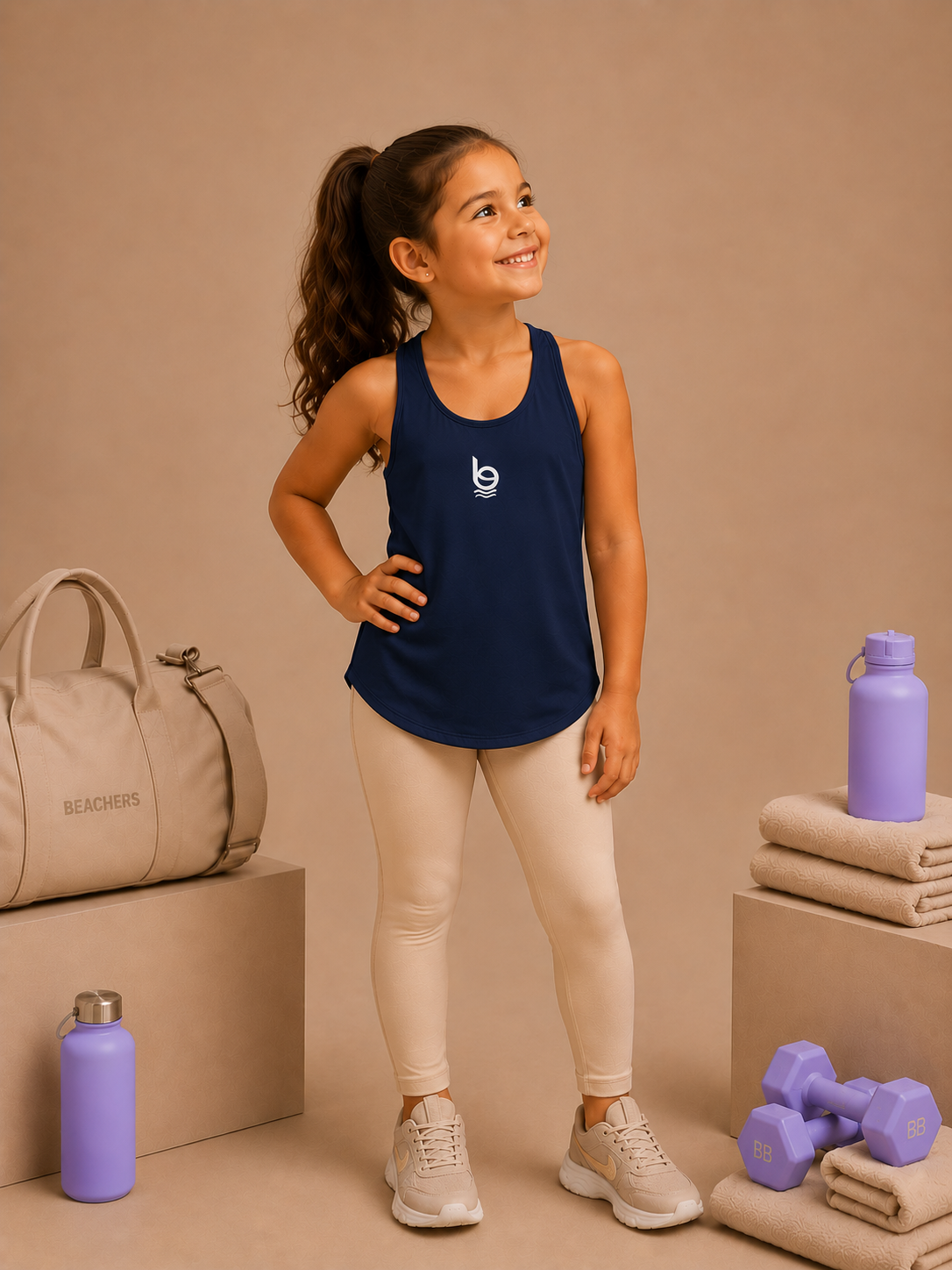 Regatão Infantil Dry Fit Furadinho Nina Beachers