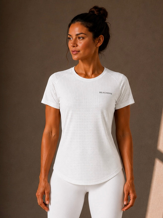 Blusa Fitness Esportiva Premium Dry Fit Micro Furinhos Samara Beachers