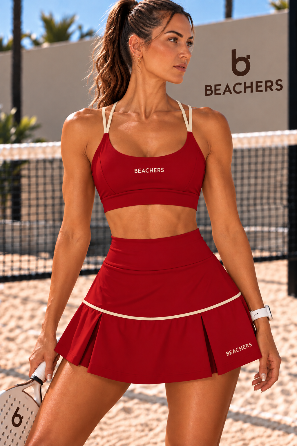 Conjunto Saia Ane é Top Larissa Beachers