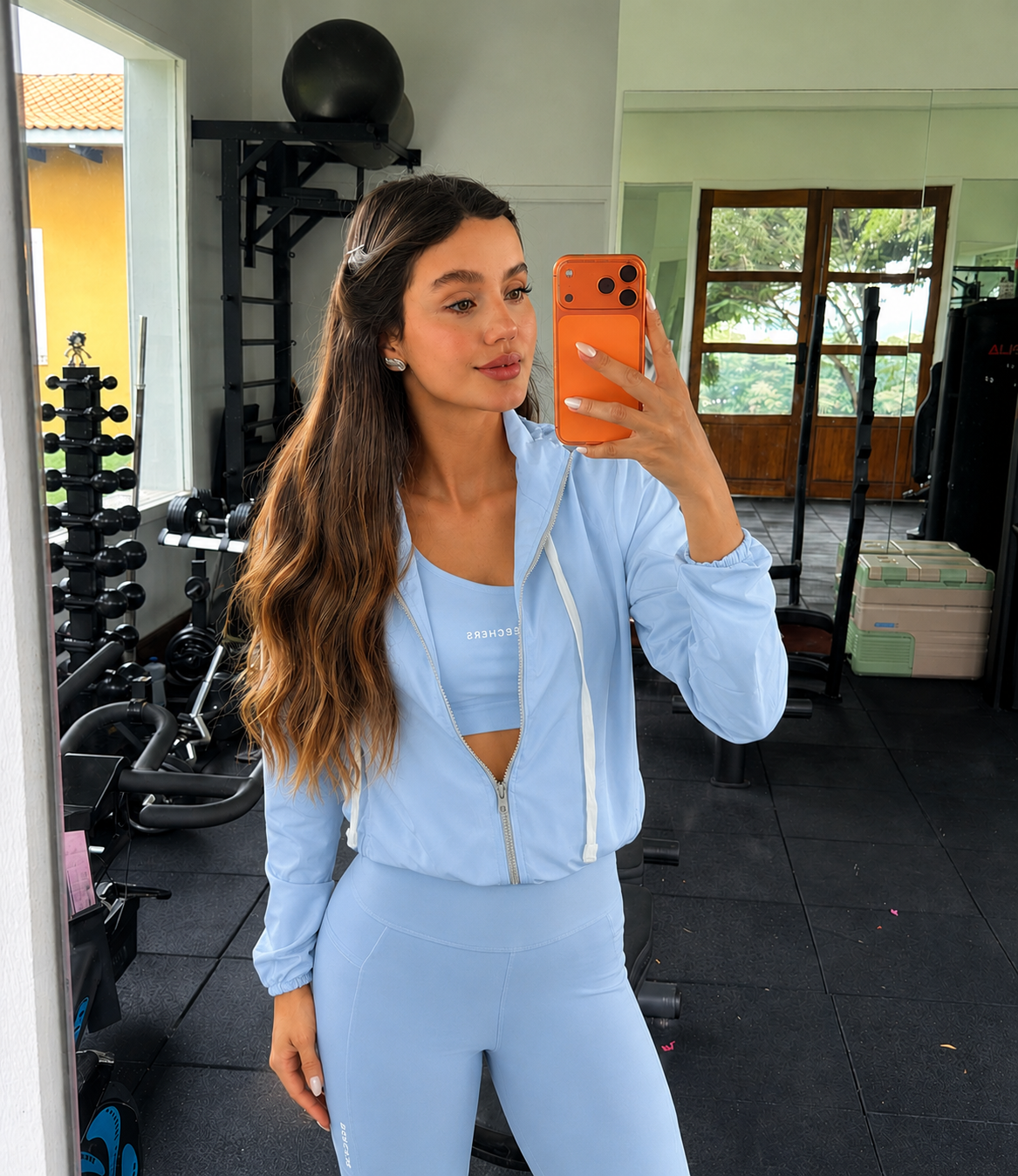 Conjunto BIAH Jaqueta Rafaela com Top Renata e Legging Sophie Beachers