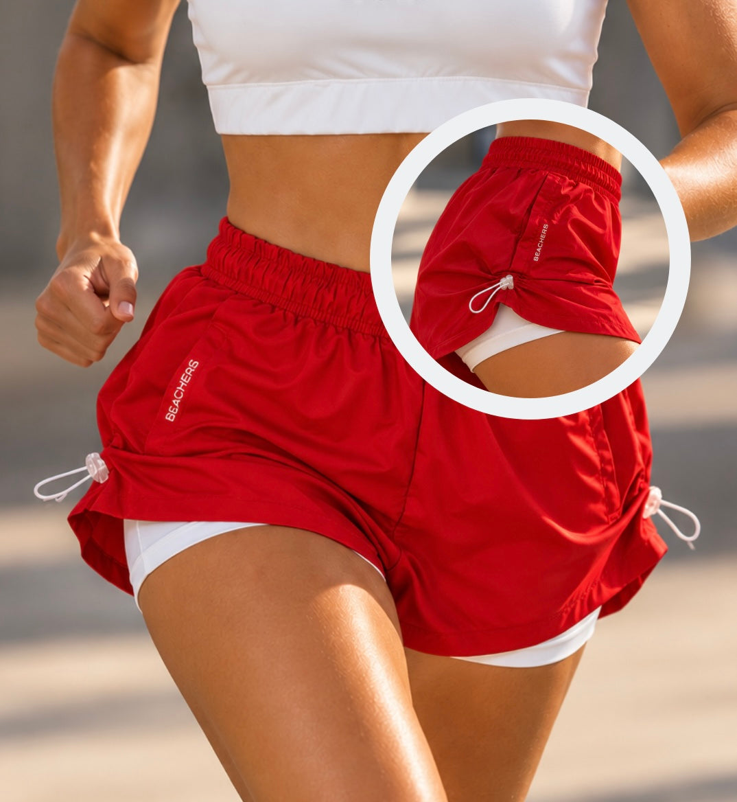 Bermuda Short Active Laura com Reguladores e Bolsos nas Laterais Beachers