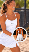 Vestido Esportivo Alcinhas com Reguladores Aberto nas Costas Sport Vanessa Beachers
